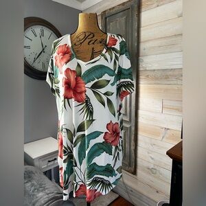 Floral Print Women Swim Coverup